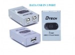 DATA SWITCH USB IN HiỆU DTECH  - 02PORT